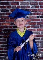 Gunnar Kindergarten cap and gown